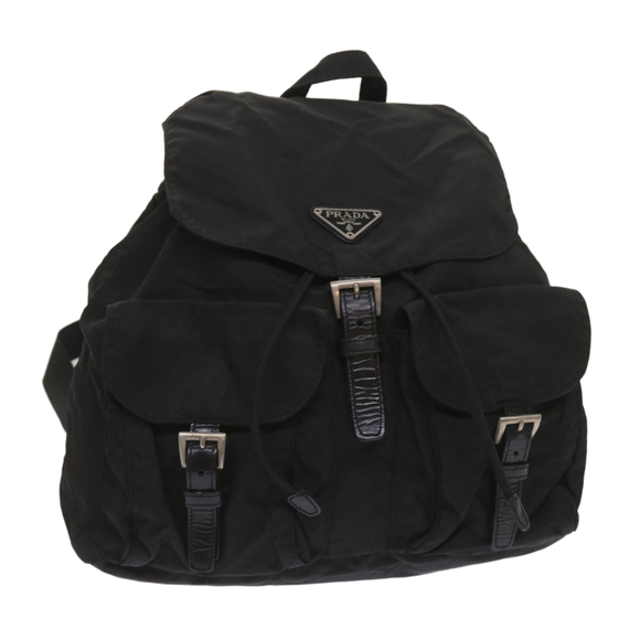 PRADA Backpack Nylon Black Auth ac2742 - Picture 1 of 16